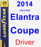 Driver Wiper Blade for 2014 Hyundai Elantra Coupe - Premium