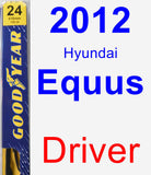 Driver Wiper Blade for 2012 Hyundai Equus - Premium