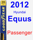 Passenger Wiper Blade for 2012 Hyundai Equus - Premium