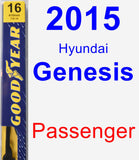 Passenger Wiper Blade for 2015 Hyundai Genesis - Premium