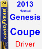 Driver Wiper Blade for 2013 Hyundai Genesis Coupe - Premium