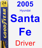 Driver Wiper Blade for 2005 Hyundai Santa Fe - Premium