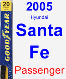 Passenger Wiper Blade for 2005 Hyundai Santa Fe - Premium