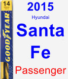 Passenger Wiper Blade for 2015 Hyundai Santa Fe - Premium