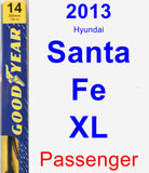 Passenger Wiper Blade for 2013 Hyundai Santa Fe XL - Premium