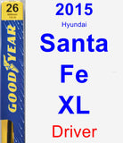 Driver Wiper Blade for 2015 Hyundai Santa Fe XL - Premium