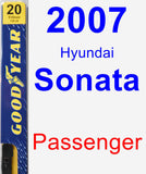 Passenger Wiper Blade for 2007 Hyundai Sonata - Premium