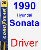 Driver Wiper Blade for 1990 Hyundai Sonata - Premium