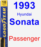 Passenger Wiper Blade for 1993 Hyundai Sonata - Premium