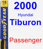 Passenger Wiper Blade for 2000 Hyundai Tiburon - Premium