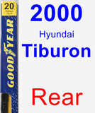 Rear Wiper Blade for 2000 Hyundai Tiburon - Premium