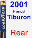 Rear Wiper Blade for 2001 Hyundai Tiburon - Premium