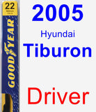 Driver Wiper Blade for 2005 Hyundai Tiburon - Premium