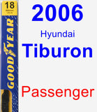 Passenger Wiper Blade for 2006 Hyundai Tiburon - Premium