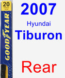 Rear Wiper Blade for 2007 Hyundai Tiburon - Premium