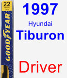 Driver Wiper Blade for 1997 Hyundai Tiburon - Premium