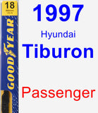 Passenger Wiper Blade for 1997 Hyundai Tiburon - Premium