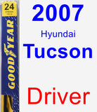 Driver Wiper Blade for 2007 Hyundai Tucson - Premium