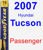 Passenger Wiper Blade for 2007 Hyundai Tucson - Premium