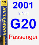 Passenger Wiper Blade for 2001 Infiniti G20 - Premium