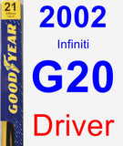 Driver Wiper Blade for 2002 Infiniti G20 - Premium