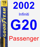 Passenger Wiper Blade for 2002 Infiniti G20 - Premium