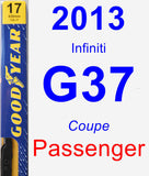 Passenger Wiper Blade for 2013 Infiniti G37 - Premium