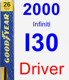 Driver Wiper Blade for 2000 Infiniti I30 - Premium