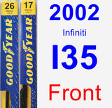 Front Wiper Blade Pack for 2002 Infiniti I35 - Premium