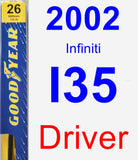 Driver Wiper Blade for 2002 Infiniti I35 - Premium