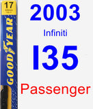 Passenger Wiper Blade for 2003 Infiniti I35 - Premium