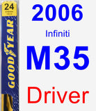 Driver Wiper Blade for 2006 Infiniti M35 - Premium