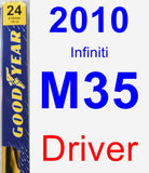 Driver Wiper Blade for 2010 Infiniti M35 - Premium