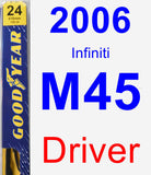 Driver Wiper Blade for 2006 Infiniti M45 - Premium