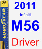 Driver Wiper Blade for 2011 Infiniti M56 - Premium