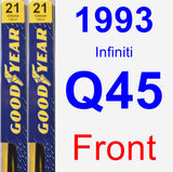 Front Wiper Blade Pack for 1993 Infiniti Q45 - Premium