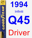 Driver Wiper Blade for 1994 Infiniti Q45 - Premium