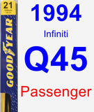 Passenger Wiper Blade for 1994 Infiniti Q45 - Premium