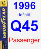 Passenger Wiper Blade for 1996 Infiniti Q45 - Premium