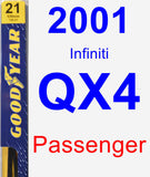 Passenger Wiper Blade for 2001 Infiniti QX4 - Premium