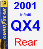 Rear Wiper Blade for 2001 Infiniti QX4 - Premium