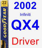 Driver Wiper Blade for 2002 Infiniti QX4 - Premium