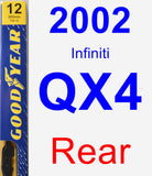 Rear Wiper Blade for 2002 Infiniti QX4 - Premium