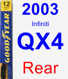 Rear Wiper Blade for 2003 Infiniti QX4 - Premium