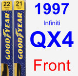 Front Wiper Blade Pack for 1997 Infiniti QX4 - Premium