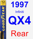 Rear Wiper Blade for 1997 Infiniti QX4 - Premium