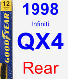 Rear Wiper Blade for 1998 Infiniti QX4 - Premium