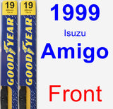 Front Wiper Blade Pack for 1999 Isuzu Amigo - Premium