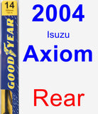 Rear Wiper Blade for 2004 Isuzu Axiom - Premium