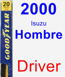 Driver Wiper Blade for 2000 Isuzu Hombre - Premium